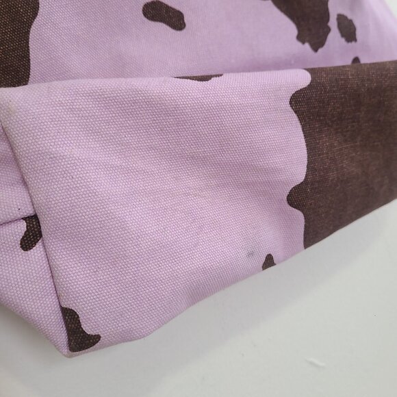 Baggu DUCK BAG Cow Pink Print Cotton Canvas Washable - Picture 7 of 7
